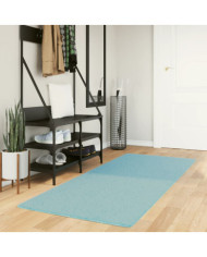 Tapis OVIEDO à poils courts vert 80x200 cm | Mobilier & Déco