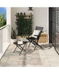 Tapis ARBIZU intérieur extérieur design vintage 80x150 cm | Mobilier & Déco