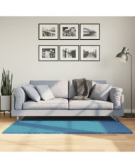 Tapis OVIEDO à poils courts turquoise 80x150 cm | Mobilier & Déco
