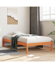 Lit de jour sans matelas cire marron 90x200 cm bois pin massif | Mobilier & Déco