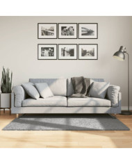 Tapis shaggy PAMPLONA poils longs moderne gris 80x150 cm | Mobilier & Déco
