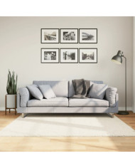 Tapis OVIEDO à poils courts beige 160x160 cm | Mobilier & Déco