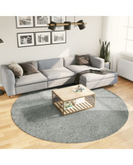 Tapis shaggy PAMPLONA poils longs moderne vert Ø 240 cm | Mobilier & Déco
