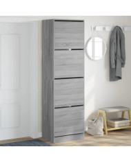 Armoire à chaussures 4 tiroirs rabattables sonoma 60x42x204 cm | Mobilier & Déco