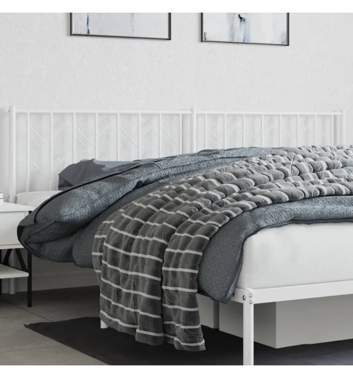 Tête de lit métal blanc 200 cm | Mobilier & Déco