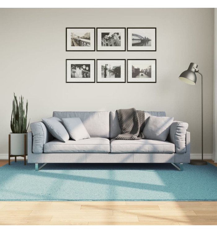 Tapis OVIEDO à poils courts vert 160x230 cm | Mobilier & Déco