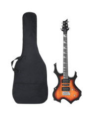 Guitare électrique pour débutants et sac marron et noir 4/4 39" | Mobilier & Déco