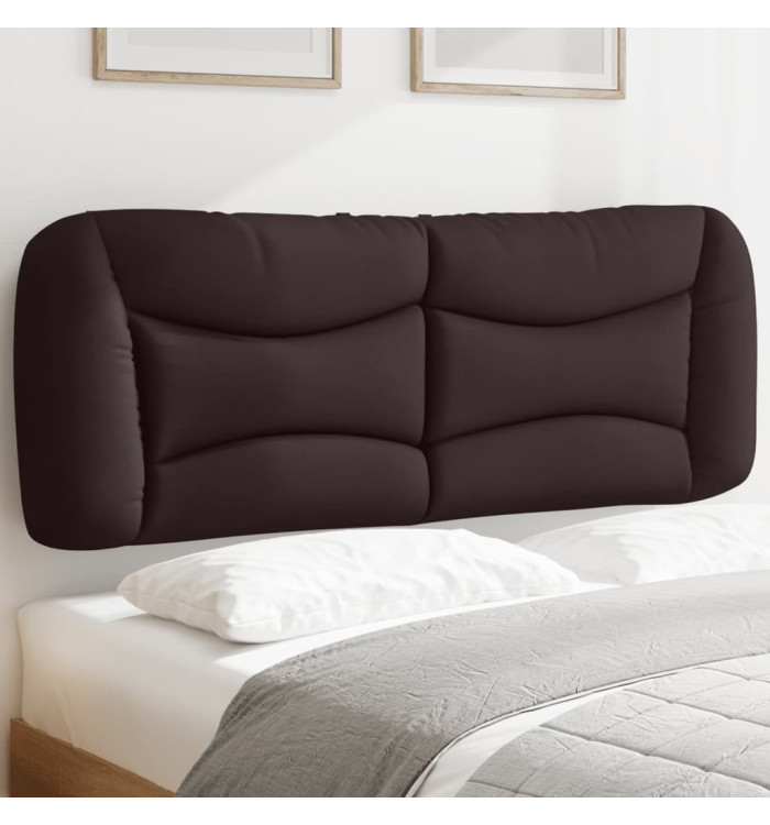 Coussin de tête de lit marron foncé 140 cm tissu | Mobilier & Déco