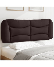 Coussin de tête de lit marron foncé 140 cm tissu | Mobilier & Déco