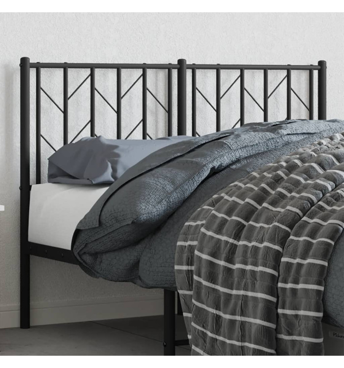 Tête de lit métal noir 120 cm | Mobilier & Déco