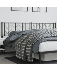 Tête de lit métal noir 200 cm | Mobilier & Déco
