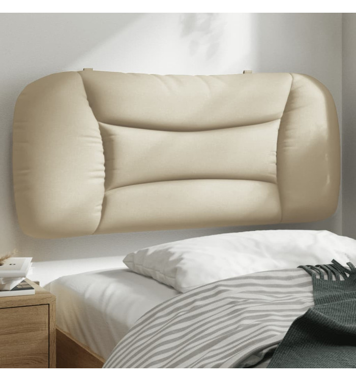 Coussin de tête de lit crème 80 cm tissu | Mobilier & Déco