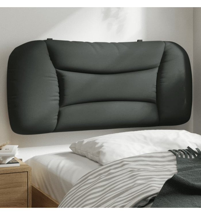 Coussin de tête de lit gris foncé 80 cm tissu | Mobilier & Déco