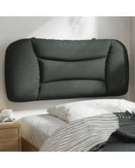 Coussin de tête de lit gris foncé 80 cm tissu | Mobilier & Déco