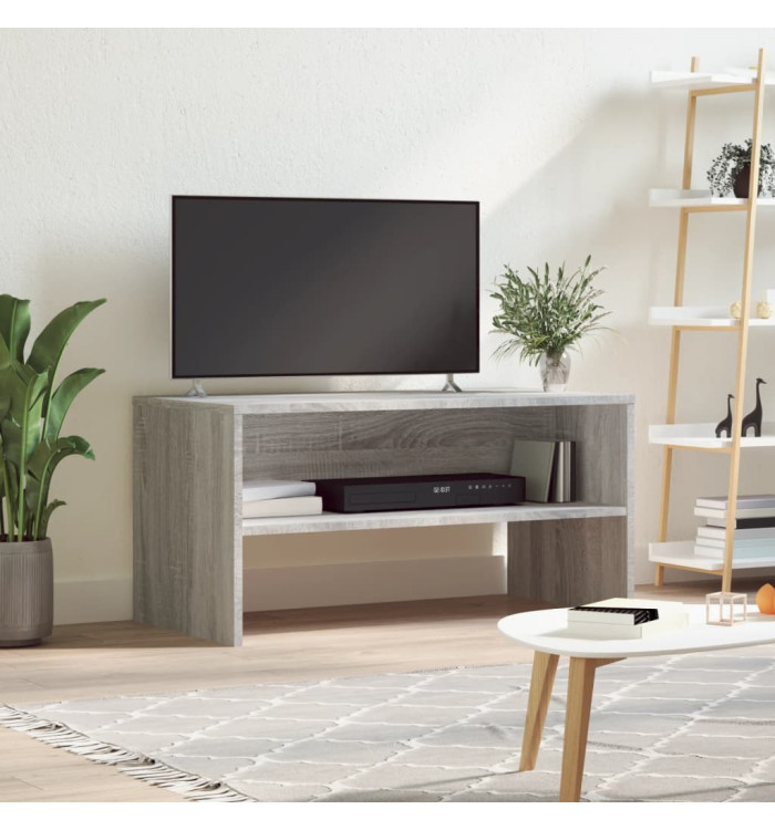 Meuble TV sonoma gris 80x40x40 cm bois d'ingénierie | Mobilier & Déco