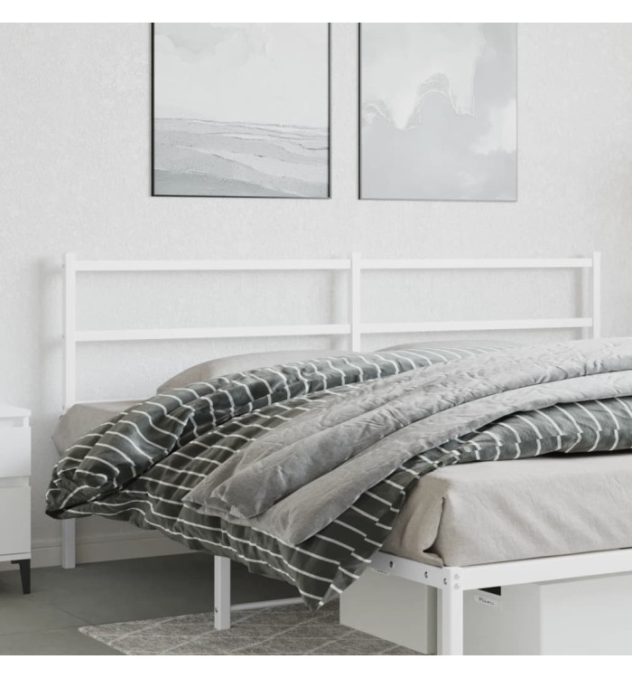 Tête de lit métal blanc 180 cm | Mobilier & Déco