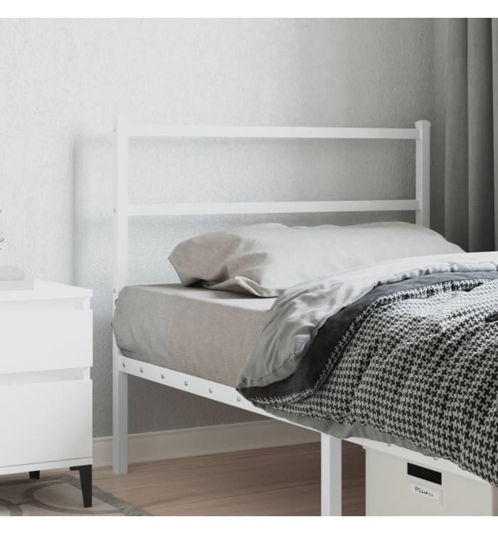 Tête de lit métal blanc 100 cm | Mobilier & Déco