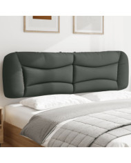 Coussin de tête de lit gris foncé 180 cm tissu | Mobilier & Déco