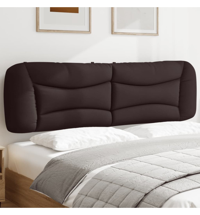 Coussin de tête de lit marron foncé 180 cm tissu | Mobilier & Déco