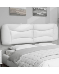 Coussin de tête de lit blanc 180 cm similicuir | Mobilier & Déco