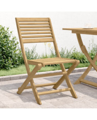 Chaises pliables de jardin lot de 4 bois massif d'acacia | Mobilier & Déco