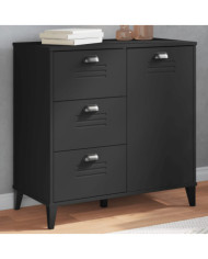 Buffet VIKEN noir 80x40x80 cm bois d'ingénierie | Mobilier & Déco