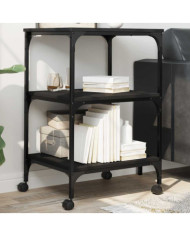 Support d'imprimante 3 niveaux noir 50x41x75 cm | Mobilier & Déco