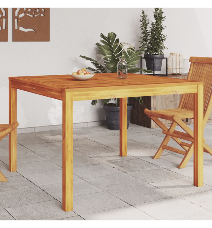 Table à manger de jardin 110x110x75 cm bois d'acacia massif | Mobilier & Déco