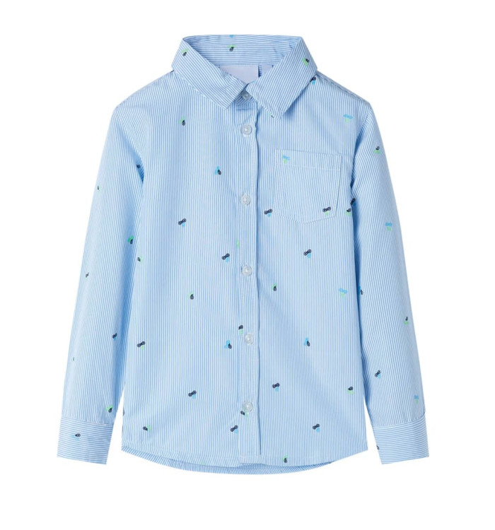 Chemise pour enfant bleu clair 140 | Mobilier & Déco