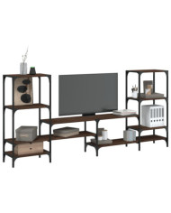 Meuble TV chêne marron 206,5x28,5x95 cm bois d'ingénierie | Mobilier & Déco