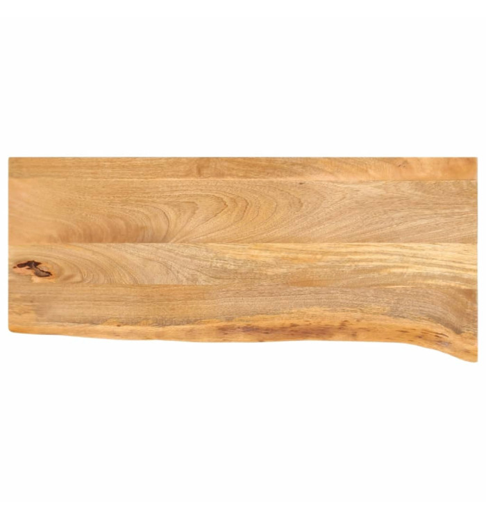 Dessus de table à bord vivant 80x20x3,8 cm bois massif manguier | Mobilier & Déco