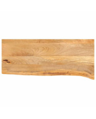 Dessus de table à bord vivant 80x20x3,8 cm bois massif manguier | Mobilier & Déco
