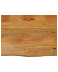 Dessus de table à bord vivant 90x60x2,5 cm bois massif manguier | Mobilier & Déco