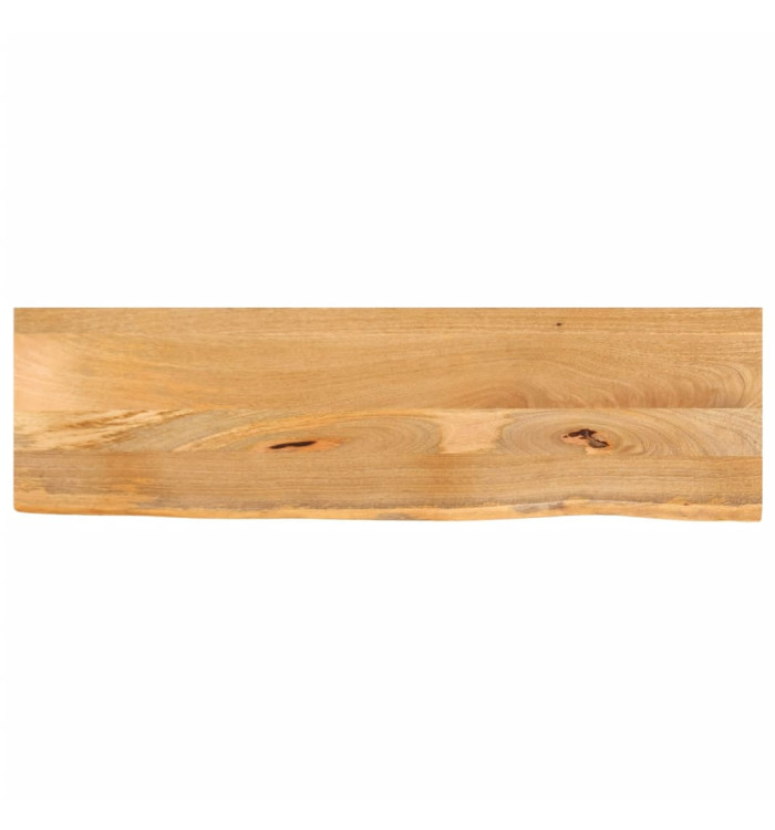 Dessus de table à bord vivant 120x20x3,8cm bois massif manguier | Mobilier & Déco