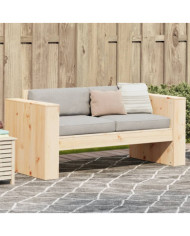 Canapé de jardin 2 places 134x60x62 cm bois de pin massif | Mobilier & Déco