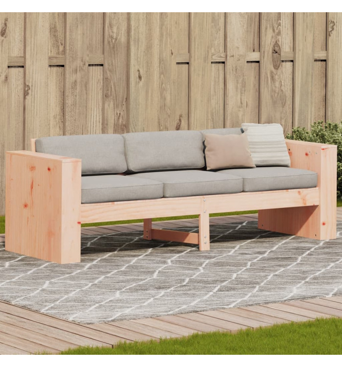 Canapé de jardin 3 places 189x60x62 cm bois massif de douglas | Mobilier & Déco
