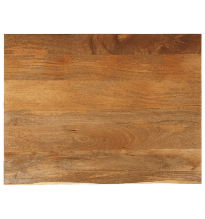 Dessus de table à bord vivant 100x80x3,8cm bois massif manguier | Mobilier & Déco
