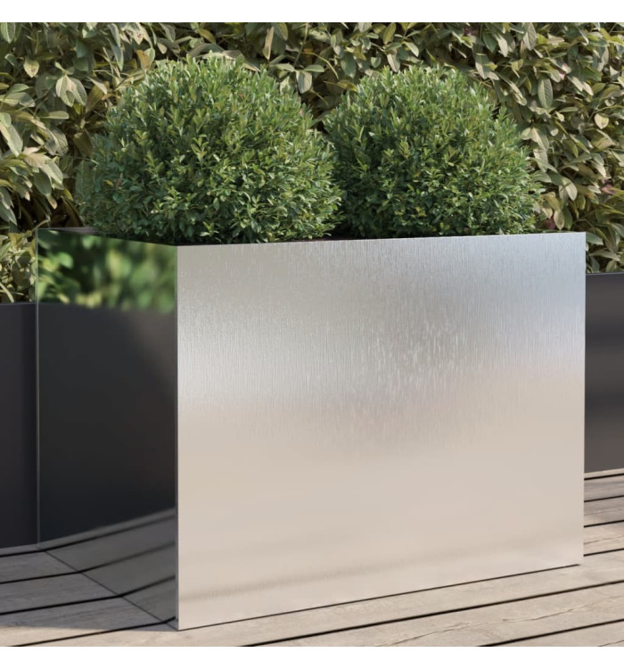 Jardinière argenté 62x47x46 cm acier inoxydable | Mobilier & Déco