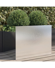 Jardinière argenté 62x47x46 cm acier inoxydable | Mobilier & Déco