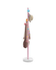 Porte-manteau rose 172 cm fer enduit de poudre | Mobilier & Déco