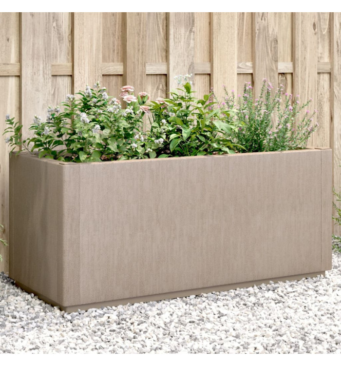 Jardinière marron clair 80x36x35 cm PP | Mobilier & Déco