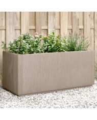 Jardinière marron clair 80x36x35 cm PP | Mobilier & Déco