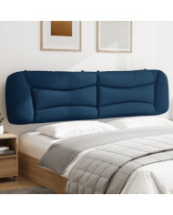 Coussin de tête de lit bleu 200 cm tissu | Mobilier & Déco