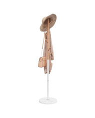 Porte-manteau blanc 172 cm fer enduit de poudre | Mobilier & Déco