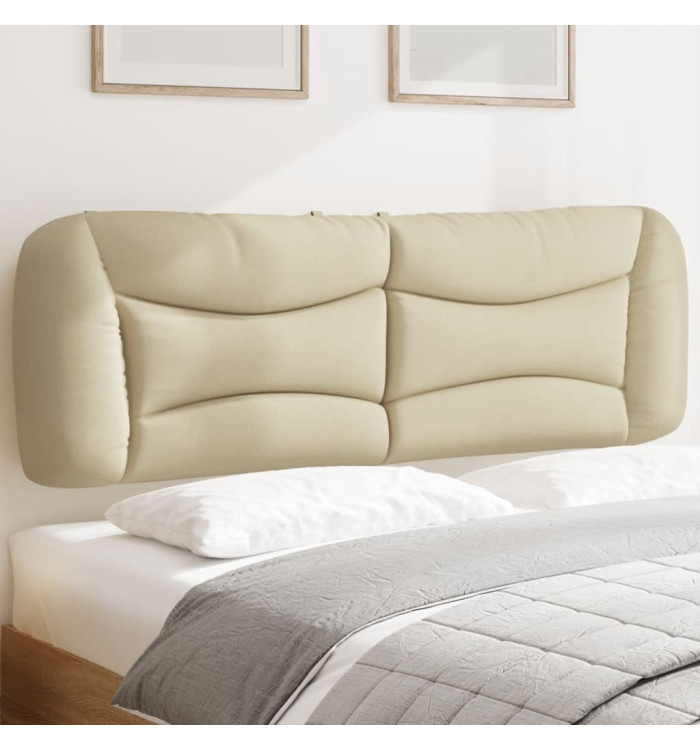 Coussin de tête de lit crème 160 cm tissu | Mobilier & Déco
