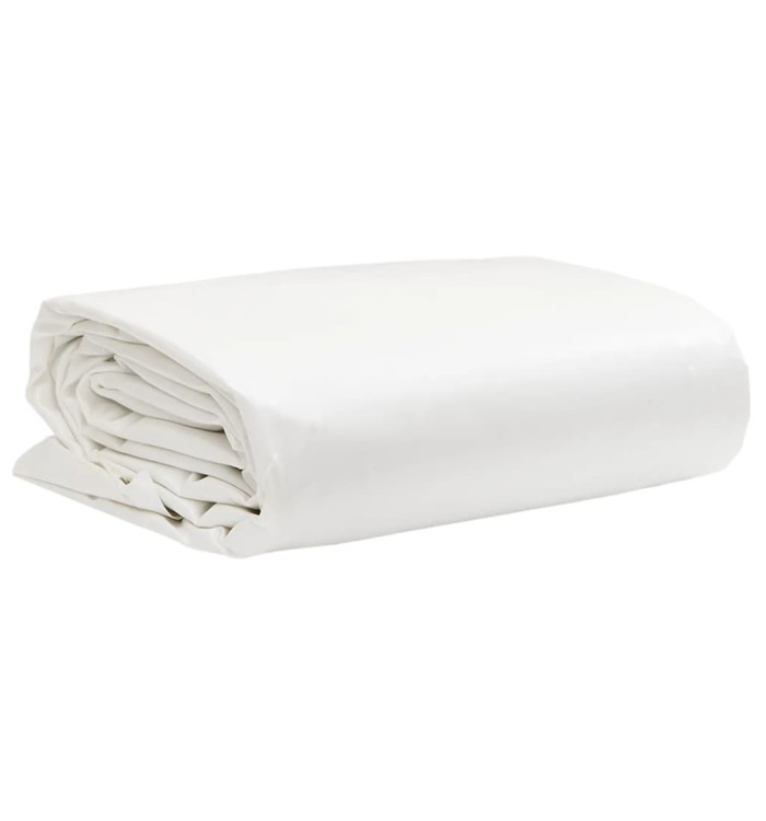 Bâche blanc 1,5x20 m 650 g/m² | Mobilier & Déco