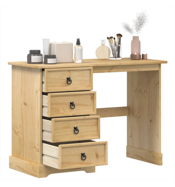 Coiffeuse Corona 104x47x75 cm bois de pin massif | Mobilier & Déco