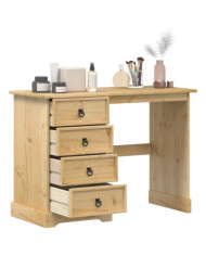 Coiffeuse Corona 104x47x75 cm bois de pin massif | Mobilier & Déco