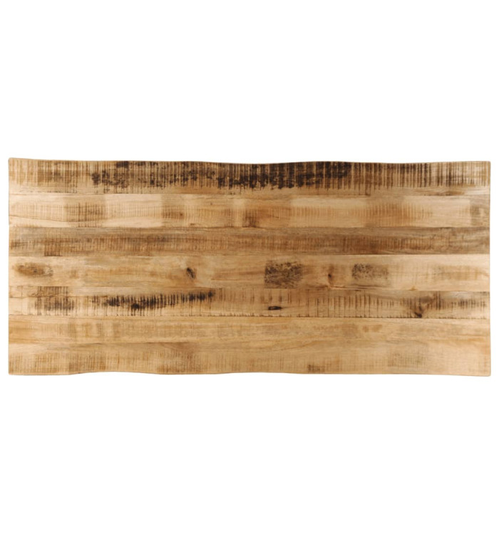 Dessus de table bord vivant 140x60x2,5 cm bois de manguier brut | Mobilier & Déco