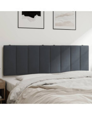 Coussin de tête de lit gris foncé 160 cm velours | Mobilier & Déco